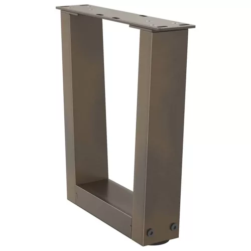  2 db V-alakú natúr acél dohányzóasztal láb 30x(30-31,3) cm