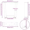  2 db fehér, V-alakú acél dohányzóasztal láb 40 x (30-31,3) cm