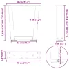  2 db antracitszürke, V-alakú acél dohányzóasztal láb 40 x (30-31,3) cm