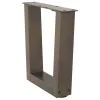  2 db V-alakú natúr acél dohányzóasztal láb 40 x (30-31,3) cm