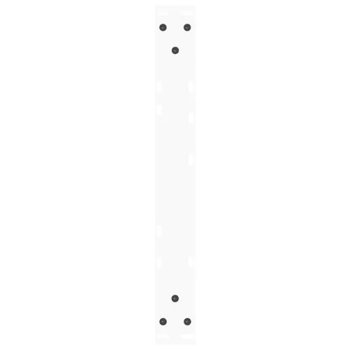  2 db fehér, V-alakú acél dohányzóasztal láb 50 x (30-31,3) cm