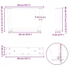 2 db fehér, V-alakú acél dohányzóasztal láb 50 x (30-31,3) cm