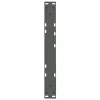  2 db antracitszürke, V-alakú acél dohányzóasztal láb 50 x (30-31,3) cm