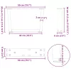  2 db antracitszürke, V-alakú acél dohányzóasztal láb 50 x (30-31,3) cm