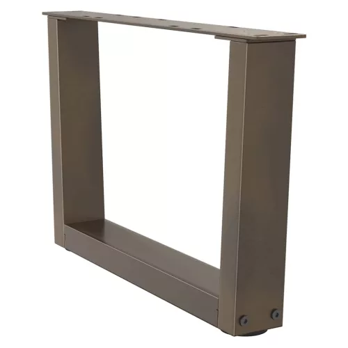  2 db V-alakú natúr acél dohányzóasztal láb 50x(30-31,3) cm