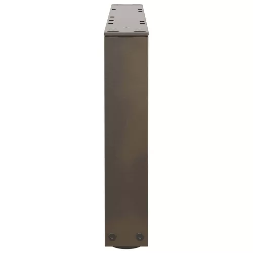  2 db V-alakú natúr acél dohányzóasztal láb 50x(30-31,3) cm