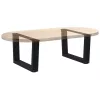  2 db fekete, V-alakú acél dohányzóasztal láb 60 x (30-31,3) cm