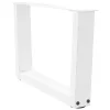  2 db fehér, V-alakú acél dohányzóasztal láb 60 x (30-31,3) cm