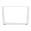  2 db fehér, V-alakú acél dohányzóasztal láb 60 x (30-31,3) cm