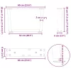  2 db fehér, V-alakú acél dohányzóasztal láb 60 x (30-31,3) cm