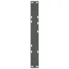  2 db antracitszürke, V-alakú acél dohányzóasztal láb 60 x (30-31,3) cm