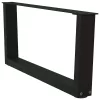  2 db fekete, V-alakú acél dohányzóasztal láb 70 x (30-31,3) cm