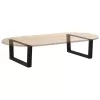  2 db fekete, V-alakú acél dohányzóasztal láb 70 x (30-31,3) cm