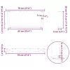  2 db fekete, V-alakú acél dohányzóasztal láb 70 x (30-31,3) cm