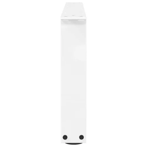  2 db fehér, V-alakú acél dohányzóasztal láb 70 x (30-31,3) cm