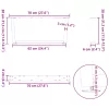  2 db fehér, V-alakú acél dohányzóasztal láb 70 x (30-31,3) cm