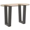  2 db antracitszürke, V-alakú acél dohányzóasztal láb 28 x (42-43,3) cm