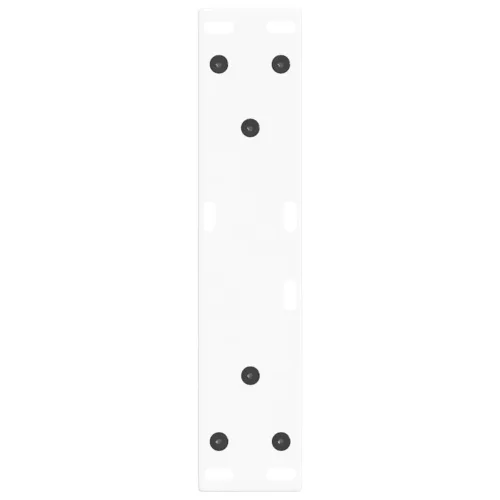  2 db fehér, V-alakú acél dohányzóasztal láb 38x(42-43,3) cm