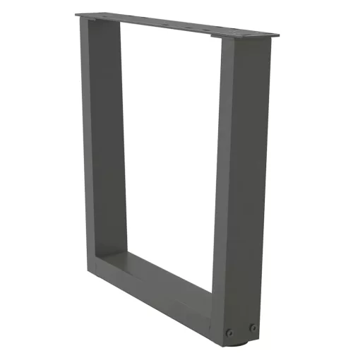  2 db antracitszürke, V-alakú acél dohányzóasztal láb 50 x (42-43,3) cm