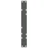  2 db antracitszürke, V-alakú acél dohányzóasztal láb 50 x (42-43,3) cm