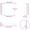  2 db antracitszürke, V-alakú acél dohányzóasztal láb 50 x (42-43,3) cm