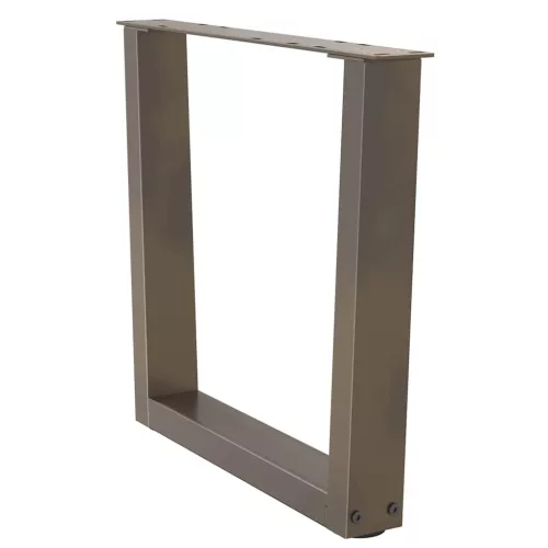  2 db V-alakú natúr acél dohányzóasztal láb 50x(42-43,3) cm