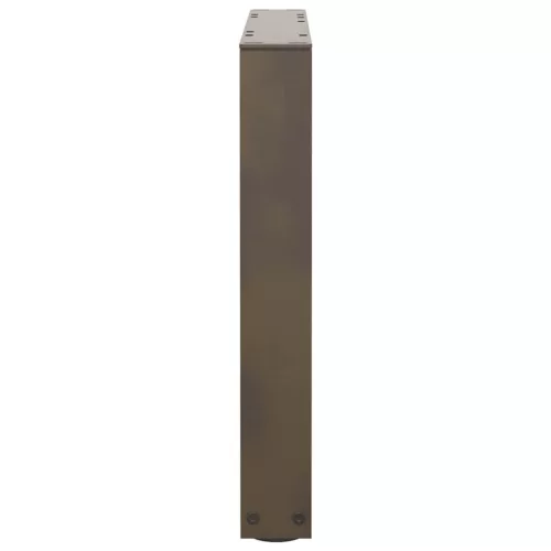  2 db V-alakú natúr acél dohányzóasztal láb 50x(42-43,3) cm