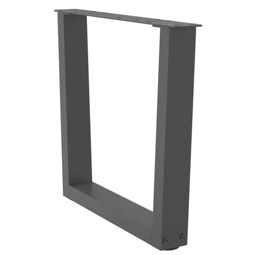  2 db antracitszürke, V-alakú acél dohányzóasztal láb 60 x (42-43,3) cm