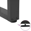  2 db antracitszürke, V-alakú acél dohányzóasztal láb 60 x (42-43,3) cm
