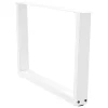  2 db fehér, V-alakú acél dohányzóasztal láb 70 x (42-43,3) cm