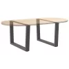  2 db antracitszürke, V-alakú acél dohányzóasztal láb 70 x (42-43,3) cm