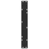  2 db fekete, V-alakú acél étkezőasztal láb 60 x (72-73,3) cm
