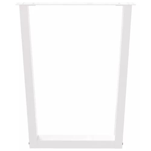  2 db fehér, V-alakú étkezőasztal láb 60 x (72-73,3) cm acél étkezőasztal láb