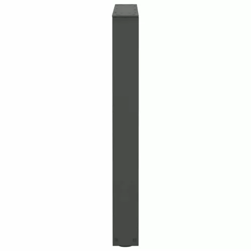  2 db antracitszürke, V-alakú acél étkezőasztal láb 60 x (72-73,3) cm