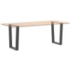  2 db antracitszürke, V-alakú acél étkezőasztal láb 60 x (72-73,3) cm