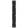  2 db fekete, V-alakú acél étkezőasztal láb 70 x (72-73,3) cm