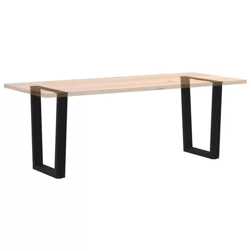  2 db fekete, V-alakú acél étkezőasztal láb 70 x (72-73,3) cm
