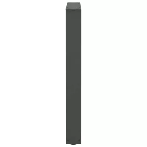  2 db antracitszürke, V-alakú acél étkezőasztalláb 70 x (72-73,3) cm