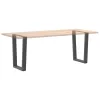  2 db antracitszürke, V-alakú acél étkezőasztalláb 70 x (72-73,3) cm