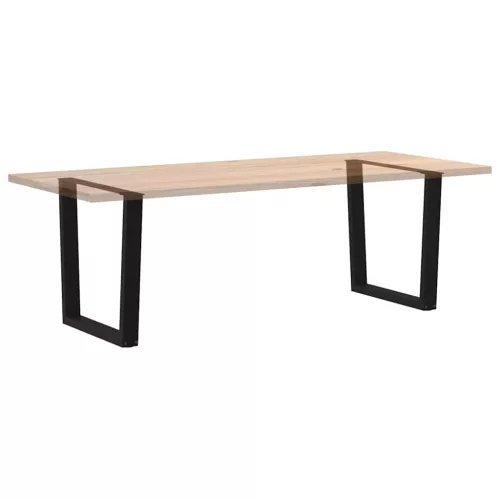  2 db fekete, V-alakú acél étkezőasztal láb 80 x (72-73,3) cm