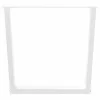  2 db fehér, V-alakú acél étkezőasztal láb 80 x (72-73,3) cm