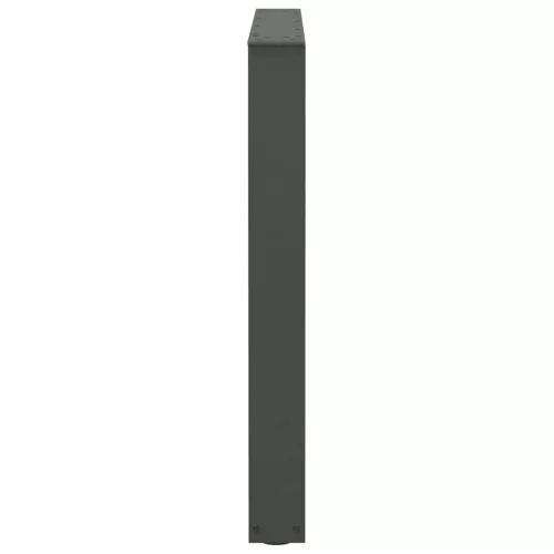  2 db antracitszürke, V-alakú acél étkezőasztal láb 80 x (72-73,3) cm