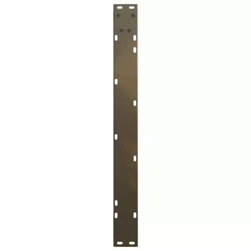  2 db V-alakú natúr acél étkezőasztal láb 80x(72-73,3) cm acél