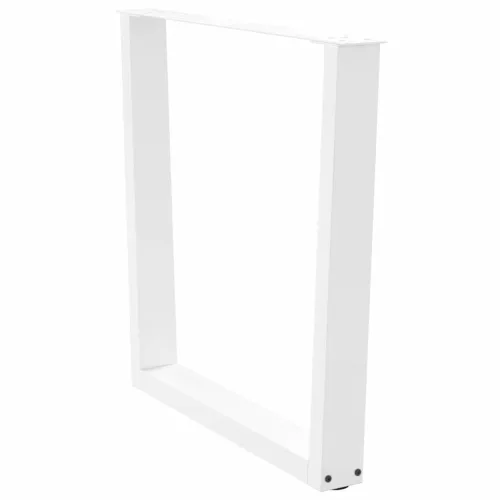  2 db fehér, V-alakú étkezőasztal láb 90 x (72-73,3) cm acél étkezőasztal láb