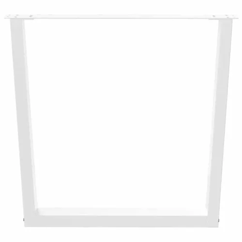  2 db fehér, V-alakú étkezőasztal láb 90 x (72-73,3) cm acél étkezőasztal láb