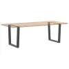  2 db antracitszürke, V-alakú acél étkezőasztal láb 90 x (72-73,3) cm