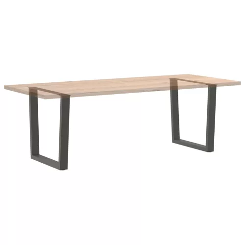  2 db antracitszürke, V-alakú acél étkezőasztal láb 90 x (72-73,3) cm