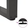  2 db antracitszürke, V-alakú acél étkezőasztal láb 90 x (72-73,3) cm