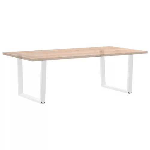  2 db fehér, V-alakú étkezőasztal láb 100 x (72-73,3) cm acél étkezőasztal láb