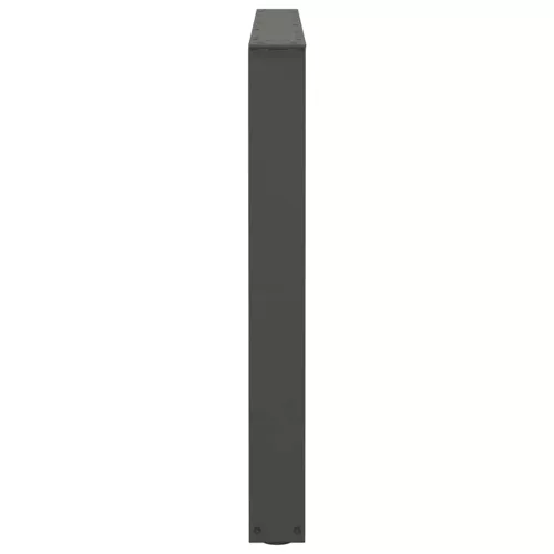  2 db antracitszürke étkezőasztal V-alakú láb 100 x (72-73,3) cm acél étkezőasztal láb